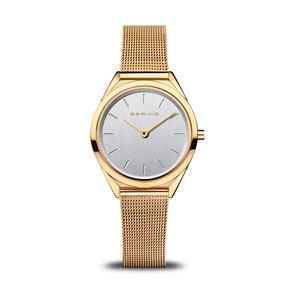 Reloj Bering Ultra Slim Mujer Baño Oro Analógico 17031-334