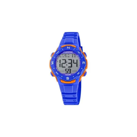 Reloj Calypso Digital Azul y Naranja Niño K5801/3