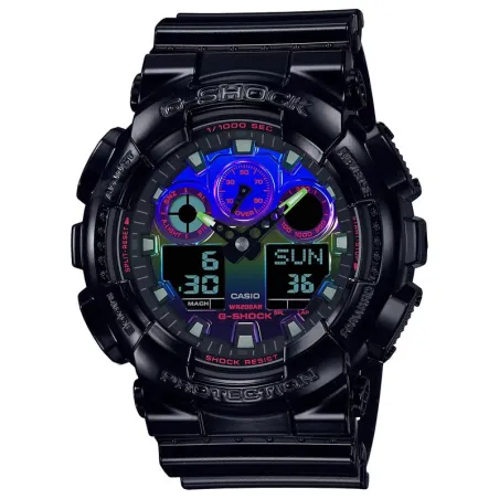 Reloj G-Shock  Virtual Rainbow Negro GA-100RGB-1AER