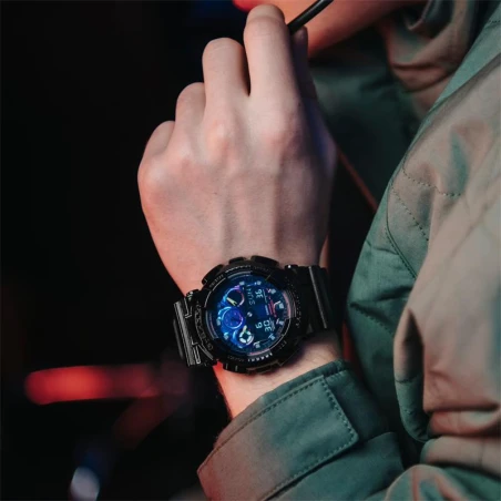 Reloj G-Shock  Virtual Rainbow Negro GA-100RGB-1AER