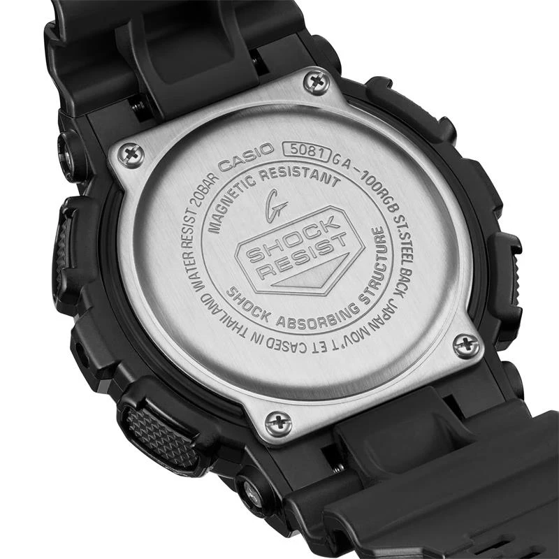 Reloj G-Shock  Virtual Rainbow Negro GA-100RGB-1AER