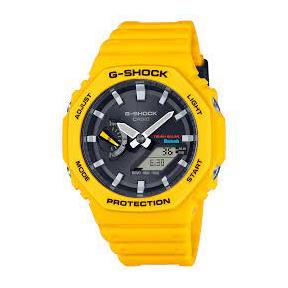 Reloj G-Shock Hombre Amarillo Analógico y Digital GA-B2100C-9AER