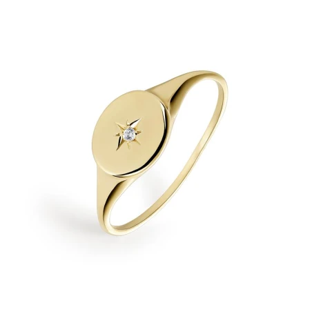 Anillo Itemporality Lux Oro Amarillo y Diamante GRN-201-276