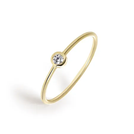 Anillo Itemporality Lux Oro Amarillo y Diamante GRN-201-281