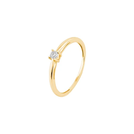 Anillo Itemporality Lux Oro Amarillo y Diamante GRN-401-066