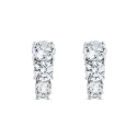 Pendientes Itemporality Wedding Plata Baño Rodio y 5 Circonitas Blancas SEA-101-348-UU