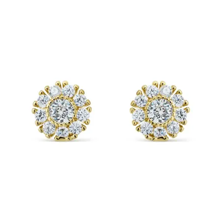Pendientes Itemporality Wedding Plata baño Oro y Circonitas blancas SEA-201-336-UU