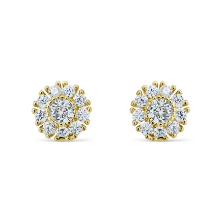 Pendientes Itemporality Wedding Plata baño Oro y Circonitas blancas SEA-201-336-UU
