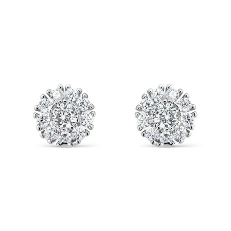 Pendientes Itemporality Wedding Plata baño Rodio y Circonitas blancas SEA-101-336-UU