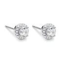 Pendientes Itemporality Wedding Plata baño Rodio y Circonitas blancas SEA-101-335-UU