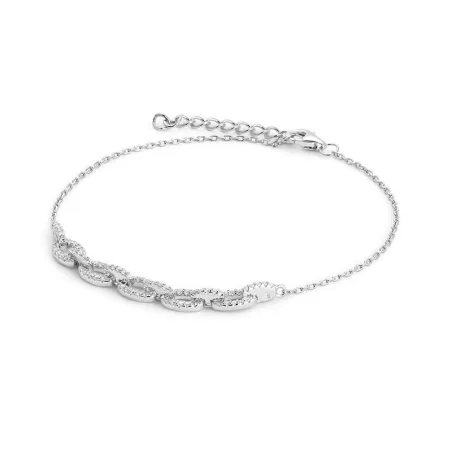 Pulsera Itemporality Join Plata Rodio Eslabones y Circonitas blancas SBR-101-107-UU