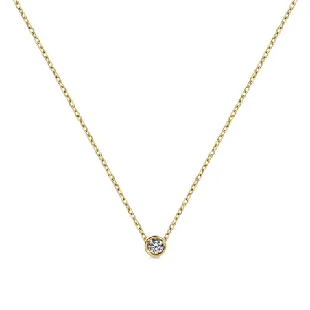 Gargantilla Itemporality Lux Oro Amarillo y Diamante GNL-201-133-UU