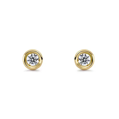 Pendientes Itemporality Lux Chatón Oro Amarillo y Diamantes GEA-201-159-UU
