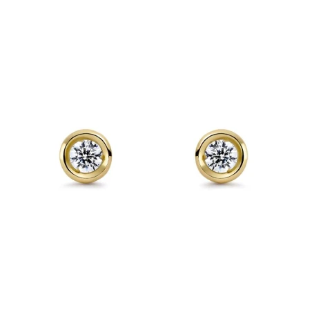 Pendientes Itemporality Lux Chatón Oro Amarillo y Diamantes GEA-201-159-UU