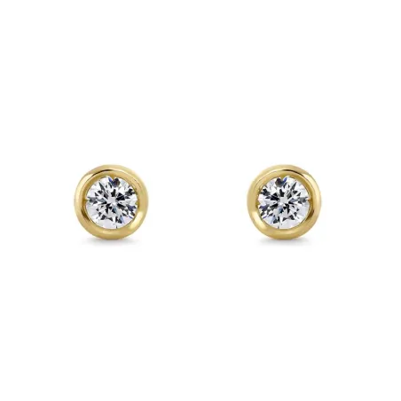 Pendientes Itemporality Lux Chatón Oro Amarillo y Diamantes GEA-201-160-UU