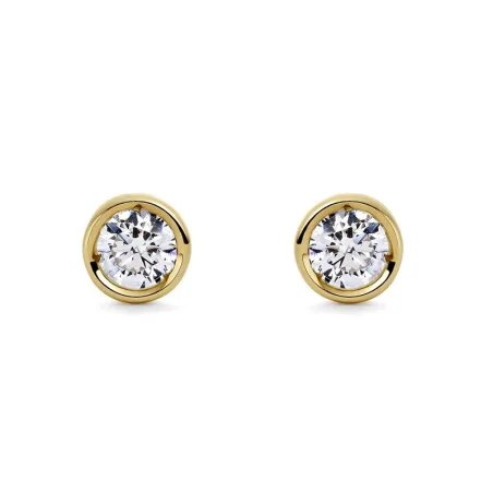 Pendientes Itemporality Lux Chatón Oro Amarillo y Diamantes GEA-201-161-UU