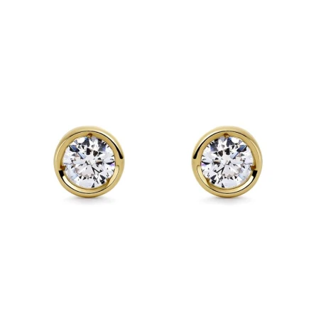 Pendientes Itemporality Lux Chatón Oro Amarillo y Diamantes GEA-201-161-UU