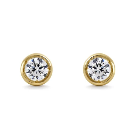 Pendientes Itemporality Lux Chatón Oro Amarillo y Diamantes GEA-201-162-UU