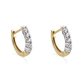 Pendientes Itemporality Lux Aros Oro Bicolor y Diamantes GEA-401-150-UU