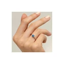 Anillo Mon Petit Diamant Oda Plata, Zafiro y Diamantes SPZ003-MPD