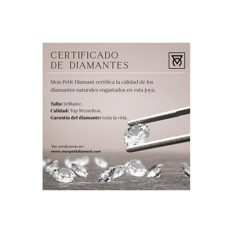 Anillo Mon Petit Diamant Oda Plata, Zafiro y Diamantes SPZ003-MPD