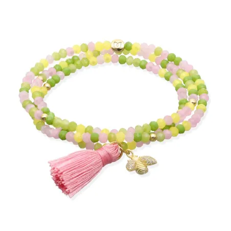 Pulsera Marina García Zen British Rose y Abeja 90918U1