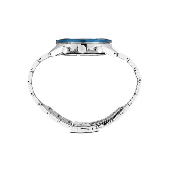 Reloj Seiko Neo Sports Hombre Plateado y Azul Cronógrafo SSB345P1