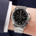 Reloj Seiko Neo Sports Hombre Plateado y Negro Cronógrafo SSB379P1