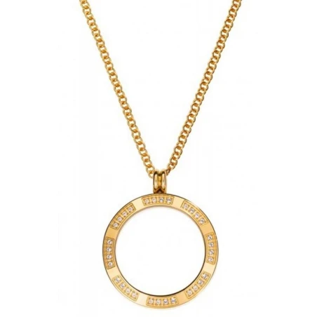 Gargantilla Viceroy Fashion Plaisir Mujer Acero Inoxidable Baño Oro y Circonitas VMPMCR-06