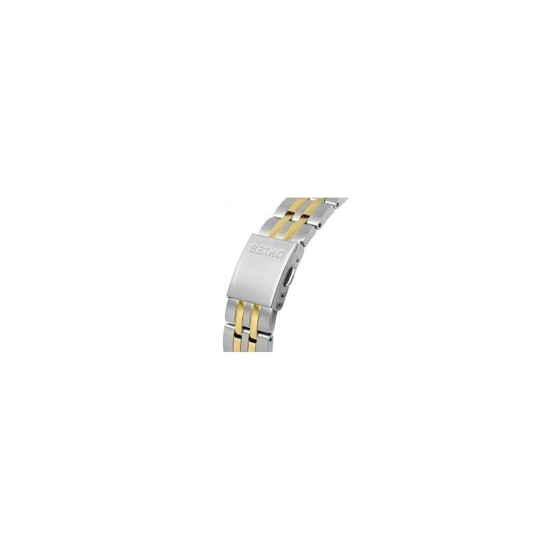 Reloj Seiko Classic Mujer Plateado y Dorado Analógico SUR410P1