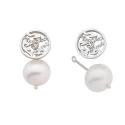 Pendientes T´Adoro Plata "Mamá" y Perla 01.PE