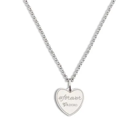 Gargantilla T´Adoro Plata Corazón Forever 14.CO.CO3