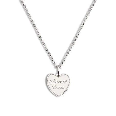 Gargantilla T´Adoro Plata Corazón Forever 14.CO.CO3