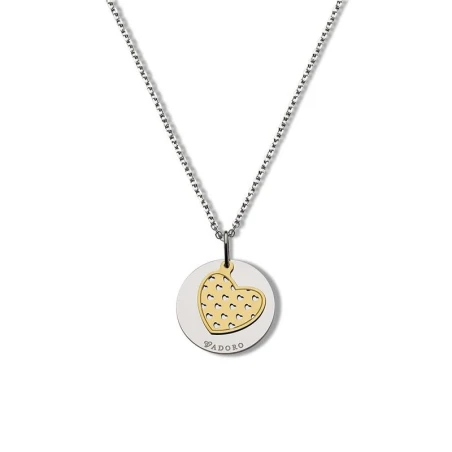 Gargantilla Tádoro Plata Baño Rodio y Corazón Baño Oro 14B.CO.02