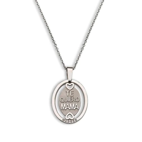 Gargantilla T´Adoro Plata Baño Rodio "Te Quiero Mamá" 01.CO.06
