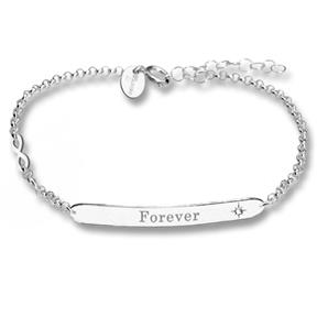 Pulsera T´Adoro Plata Baño Rodio "Forever" 23.PU.11
