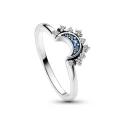 Anillo Pandora Luna Celestial Azul Brillante 192675C01