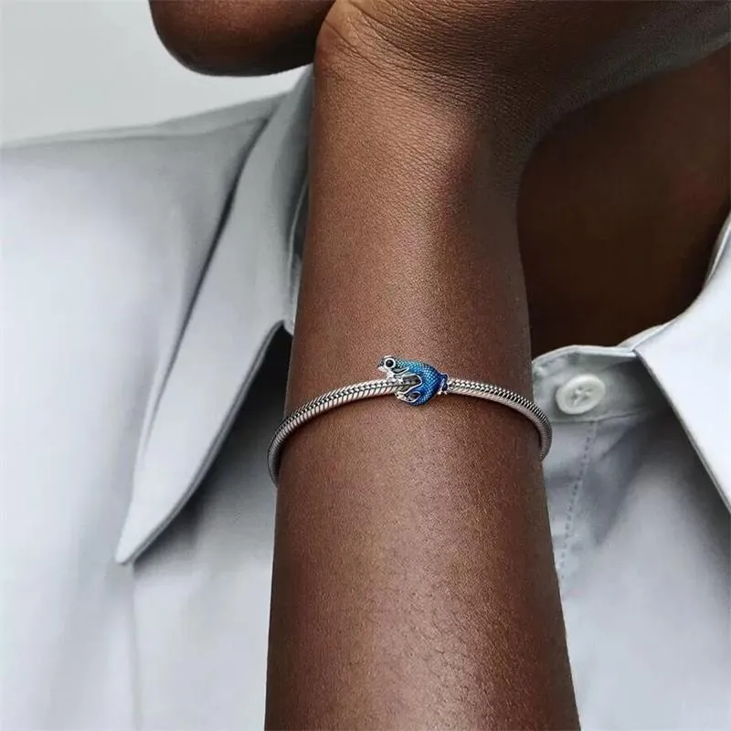 Charm Pandora Geco Azul Metalizado 792701C01