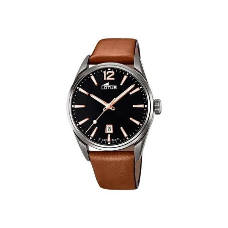 Reloj Lotus Chrono Hombre Marrón y Negro Analógico 18685/2