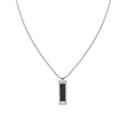 Collar Tommy Hilfiger Hombre Acero Inoxidable y Colgante Cuero Marrón 2790492