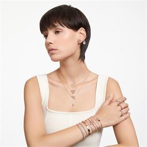 Pulsera Swarovski Matrix Tennis Baño rosado y Cristales Blancos 5657659 2