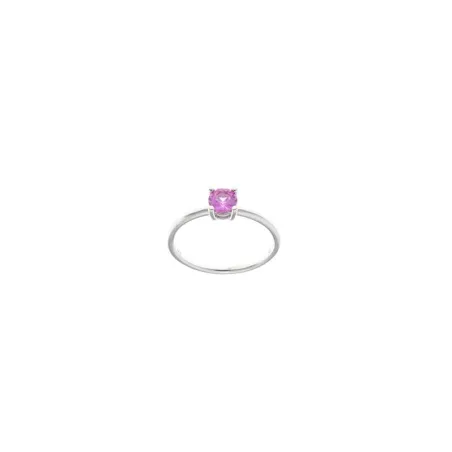 Anillo Salvatore Mujer Plata Baño Rodio y Circonita Rubí 136S0349