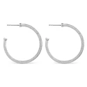 Pendientes Itemporality Aros Abiertos Plata Baño Rodio SEA-100-373-02