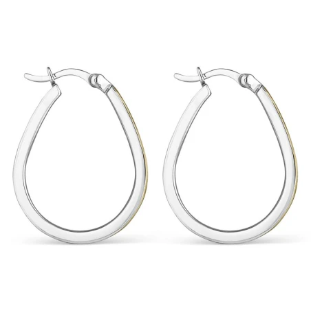 Pendientes Itemporality Gota Plata Baño Bicolor SEA-400-370-UU