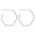 Pendientes Itemporality Hexágono Plata Baño Bicolor SEA-400-367-UU