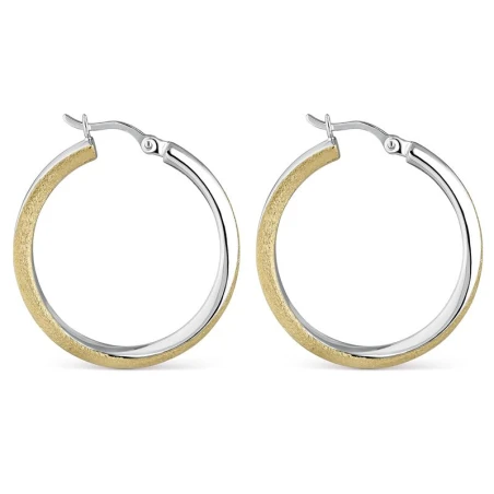 Pendientes Itemporality Aro Plata Baño Bicolor SEA-400-365-UU
