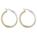 Pendientes Itemporality Aro Plata Baño Bicolor SEA-400-365-UU