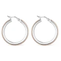 Pendientes Itemporality Aro Plata Baño Bicolor SEA-400-371-UU