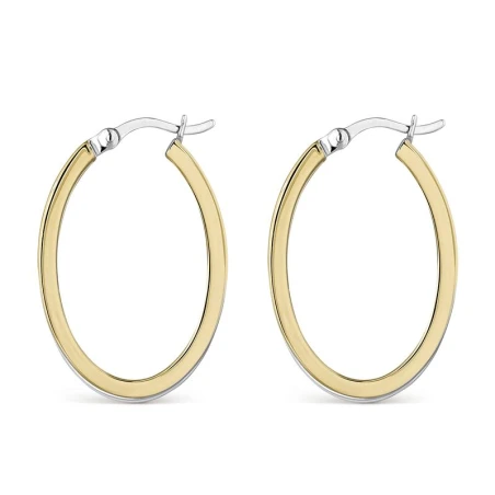 Pendientes Itemporality Doble Aro Plata Baño Bicolor SEA-400-375-UU