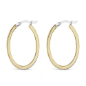 Pendientes Itemporality Doble Aro Plata Baño Bicolor SEA-400-375-UU